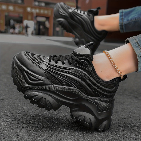 Tênis Indie Mesh Chunky Platfrom com cadarço