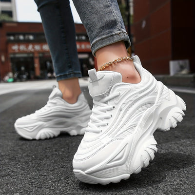 Indie Mesh Chunky Platfrom Lace Up Sneaker